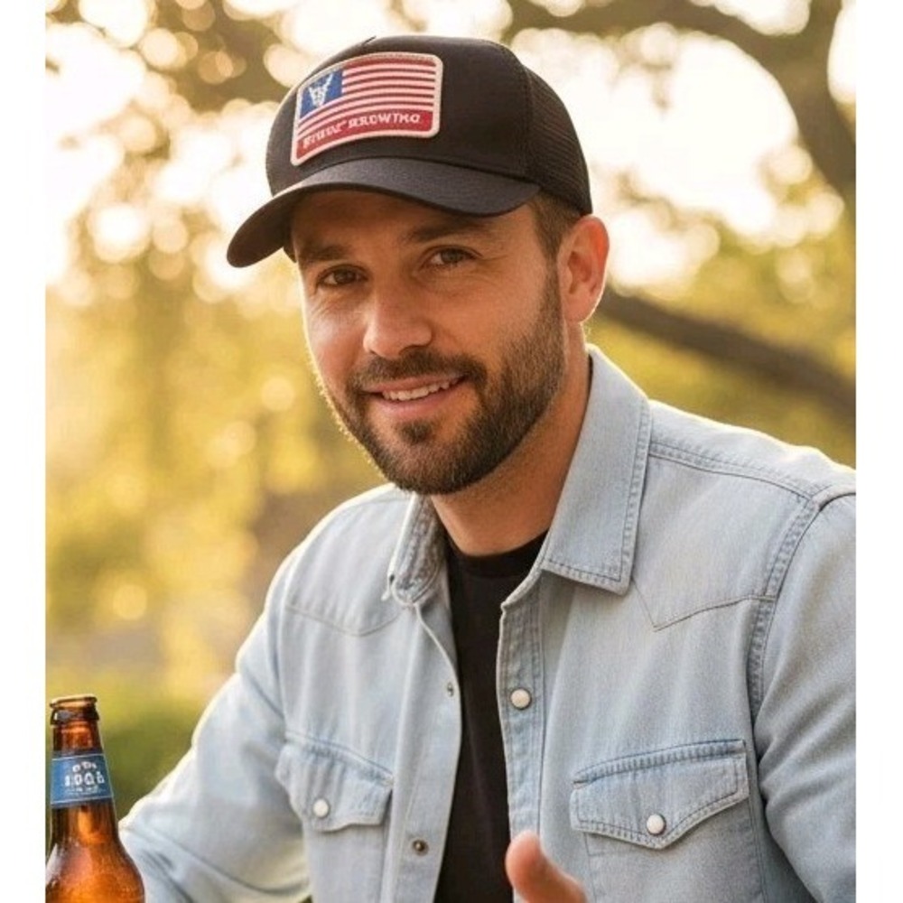 Stone Brewing Craft Beer Stitched Flag Logo Trucker Snapback Adult Hat Cap